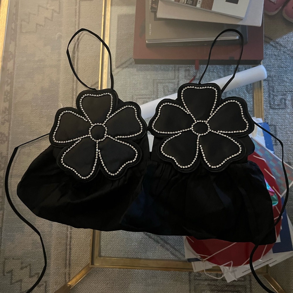 NWT string summery top with rhinestone details